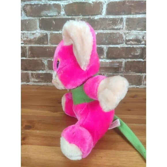 Plush Appeal LLC Home of Mardi Gras Plush Pink Rat Mouse 9” Stuffed Animal - Picture 3 of 8